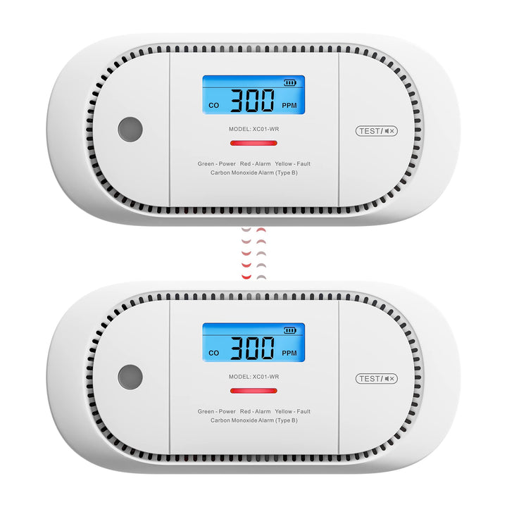 X-Sense Vernetzbarer CO Melder mit Spitzenwert Speicher, Kohlenmonoxidmelder, Akkurater Sensor mit A