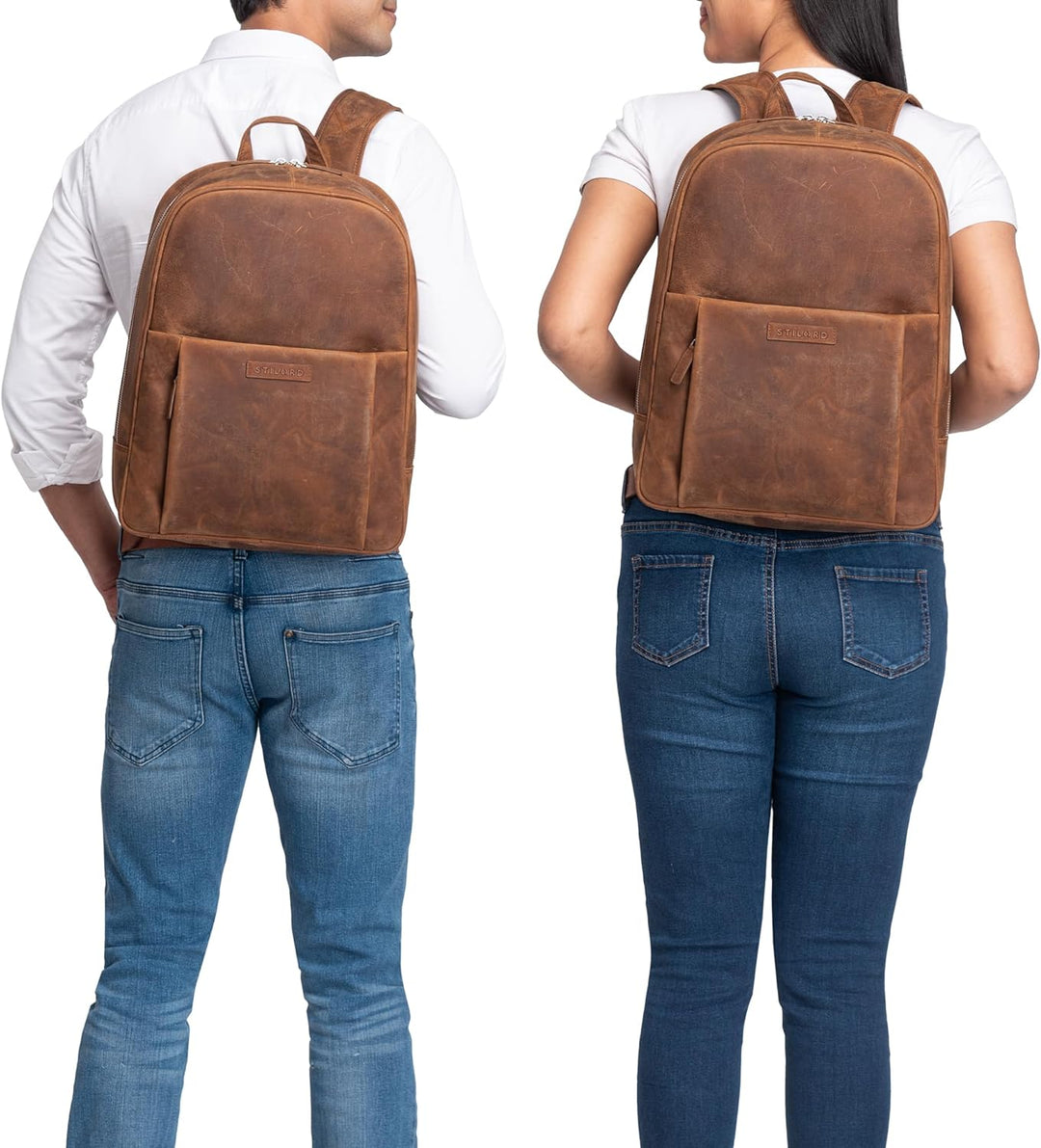 STILORD 'Etienne' Laptop Rucksack Leder 15 Zoll Business Rucksack Damen Leder Herren Notebook Rucksa