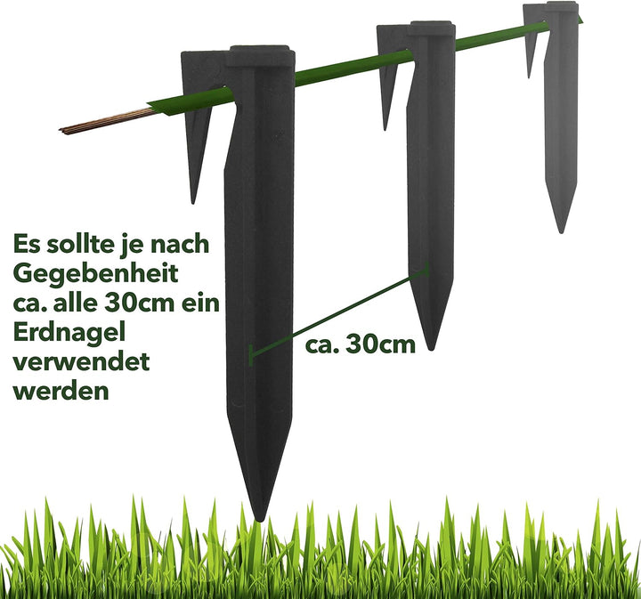 RASENFREUND 100m Begrenzungskabel + 300 Erdspiesse für Mähroboter Rasenroboter Zubehör SET Begrenzun