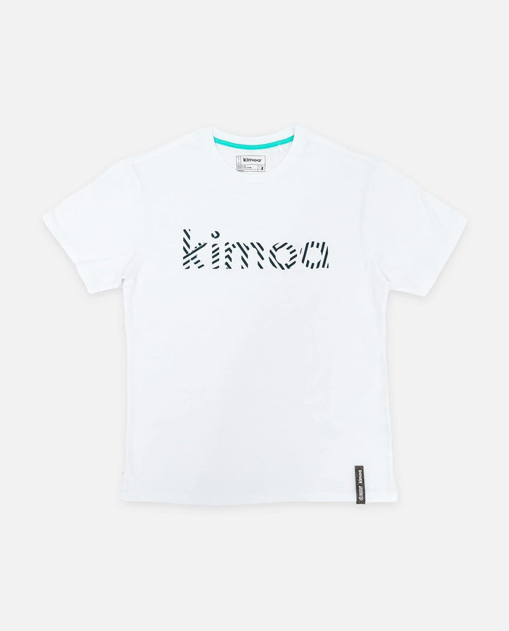 Kimoa Unisex Streaky Eco Weiss T-Shirt (1er Pack) XS-S Weiss, XS-S Weiss