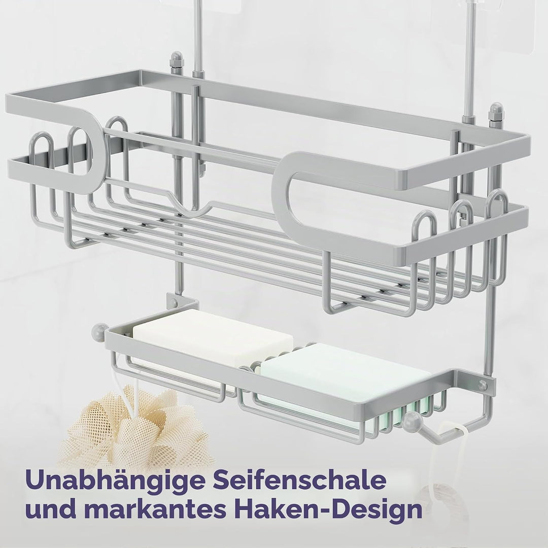 SWTYMIKI Duschregal zum Hängen Dschablage Hängend - Duschablage Hängend Für Dusche Glastür Duschkorb