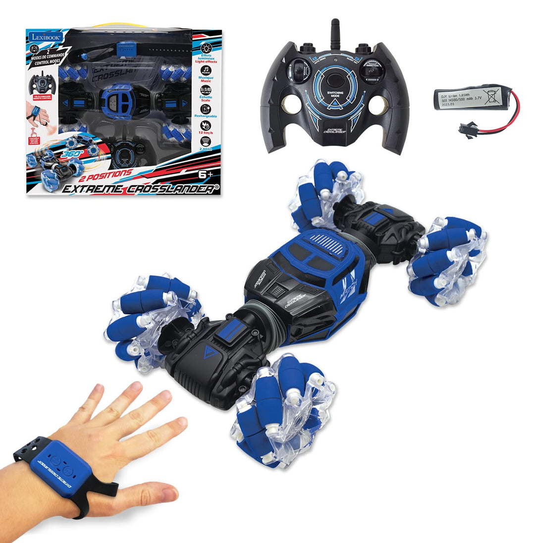 Lexibook - RC50 Extreme Crosslander leuchtendes Geländewagen mit Fernbedienung, Motion Control Armba