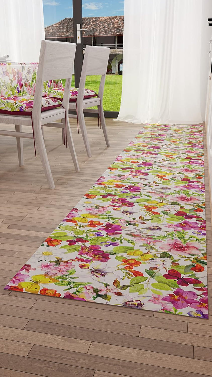 PETTI Artigiani Italiani Teppich für Küche 52x180 cm Farfalle, 52x180 cm Farfalle