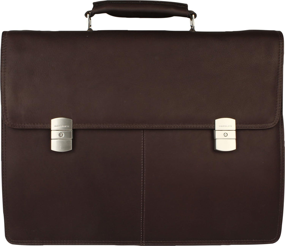 HAROLD'S Country Aktentasche II Leder 41 cm Laptopfach 1 Schwarz, 1 Schwarz