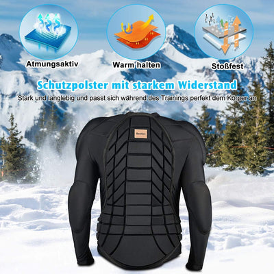 BenKen Skiing Body Short Protector Schutzausrüstung Pad mit Futter Motor Brust Schulter Rückenschutz