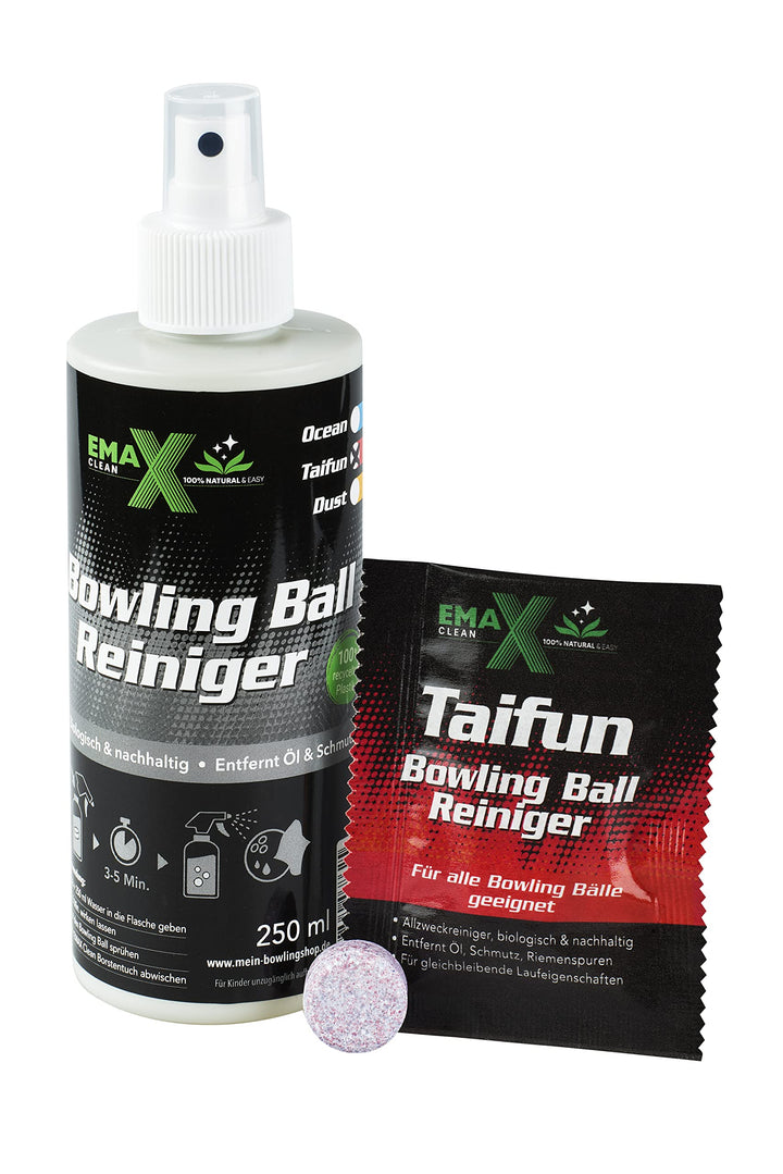 EMAX CLEAN Taifun | Bowling Ball Reiniger | Allzweck-Reiniger für alle Bowlingbälle | Effektive Rein