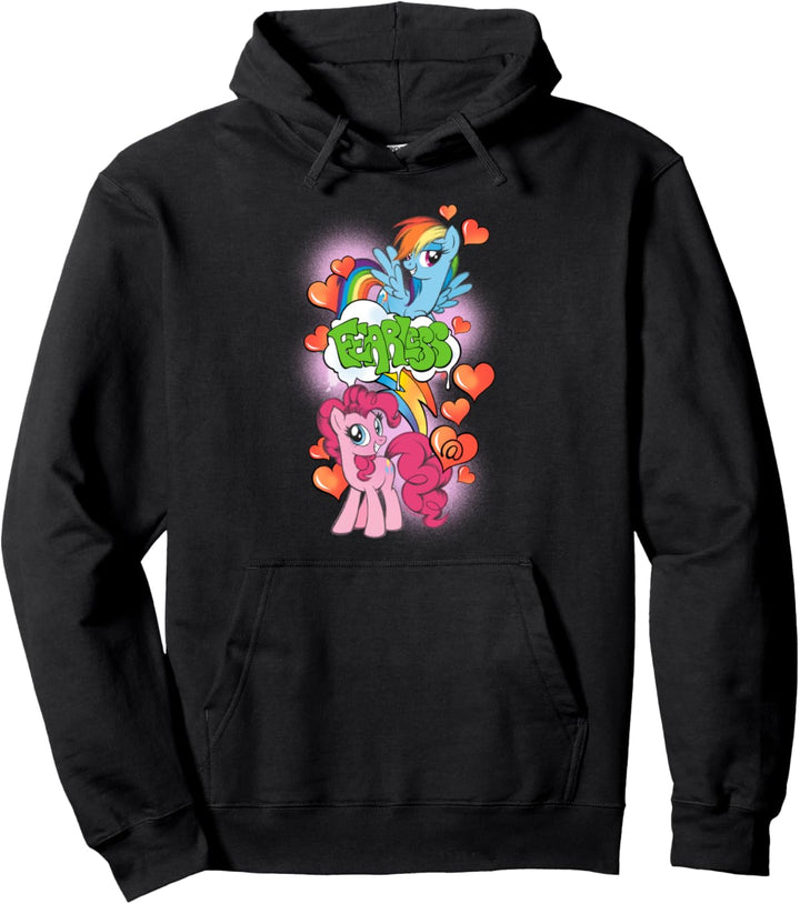 My Little Pony Rainbow Dash Pinkie Pie Fearless Pullover Hoodie