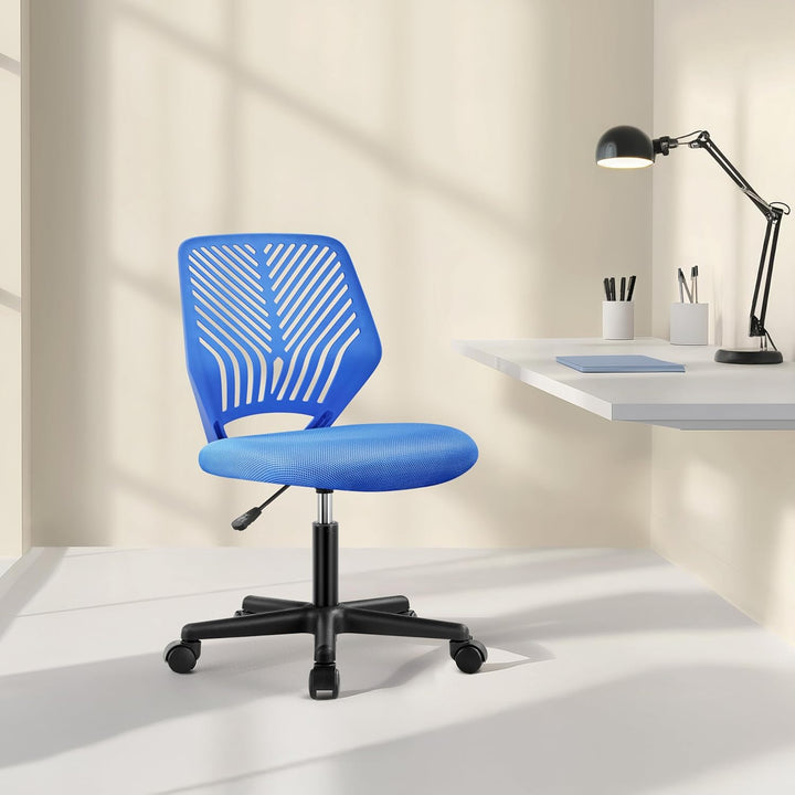 Yaheetech Bürostuhl Ergonomisch Schreibtischstuhl ohne Armlehnen Drehstuhl mit Rücklehne Arbeitsstuh