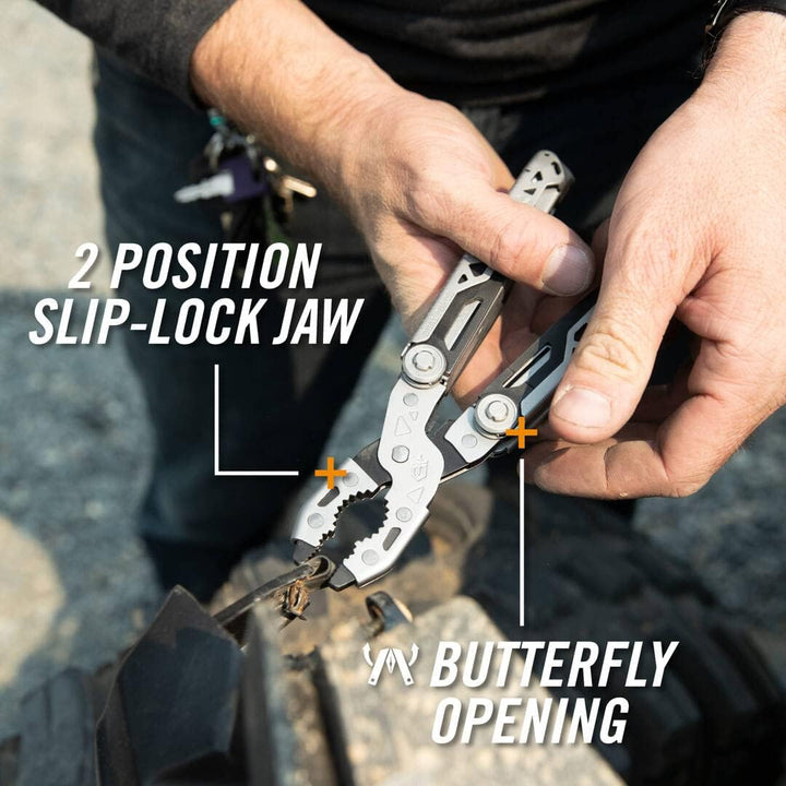 Gerber Multi-Tool mit 12 Funktionen, Dual Force, Inklusive Holster, Mit Einhandöffnung und Frame-Loc