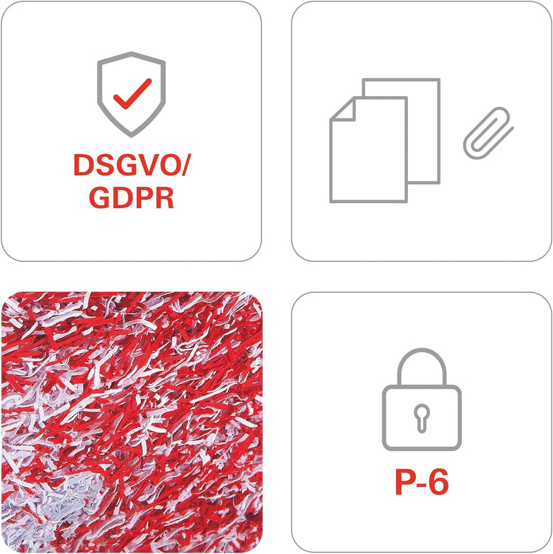 Aktenvernichter HSM SECURIO B24, Sicherheitsstufe 6, 6 Blatt (Partikelschnitt) mit automatischem ֖le