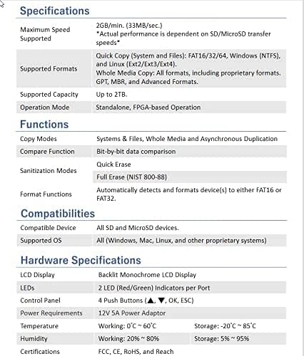 UReach SD800 Combo SD/MicroSD Karte klonen Kopierer SD Karten kopieren Speicherkarten duplizieren