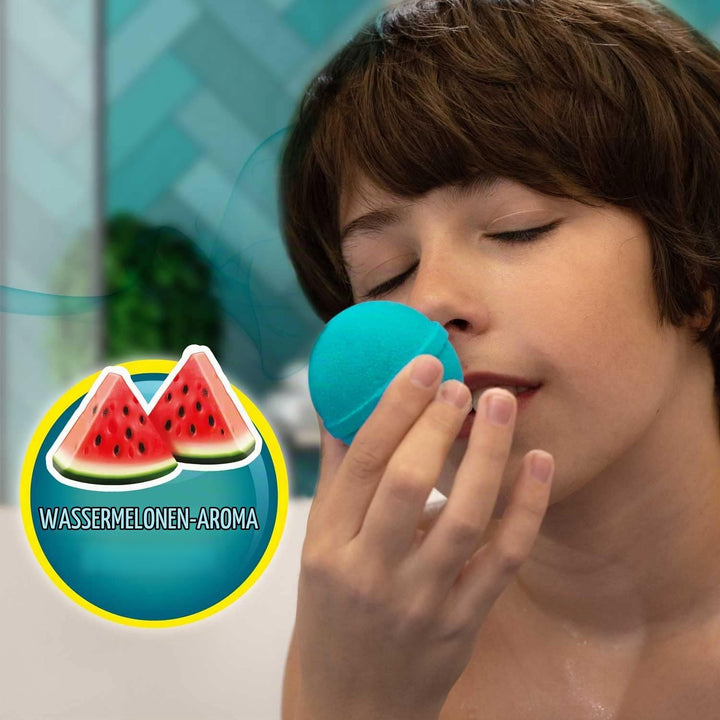 INKEE Fun Beach 8er Multipack | 8x Badekugeln Kinder mit Überraschung, Badebomben Kinder mit Hippo F
