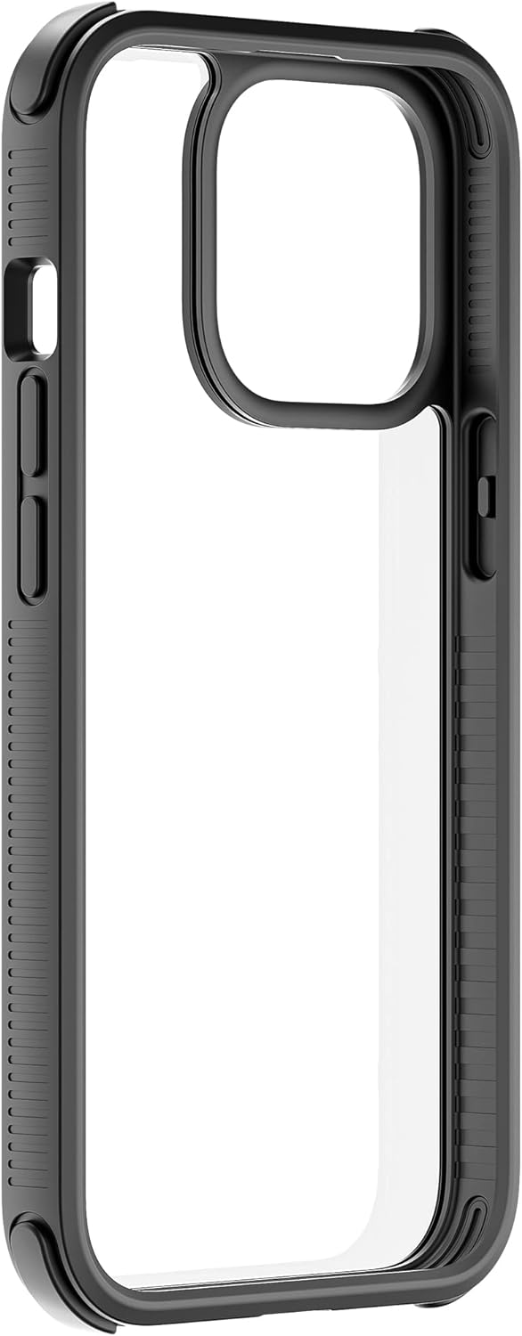 Black Rock - Hülle Robust Transparent Case Passend für Apple iPhone 13 Pro I Handyhülle Transparent,