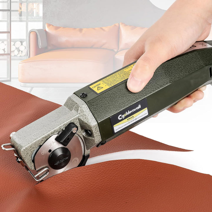 CGOLDENWALL YJ-50 Elektrischer Industrieller Stoffschneider丨Klingengrösse: 50 mm丨Maximale Schnittdic