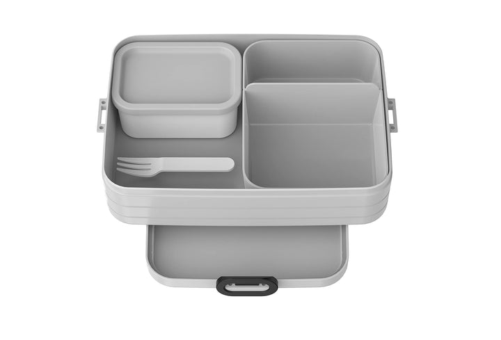 Mepal Brotdose Large - Brotdose mit Bento Box - Für 4 Sandwiches oder 8 Brotscheiben - Lunchbox für