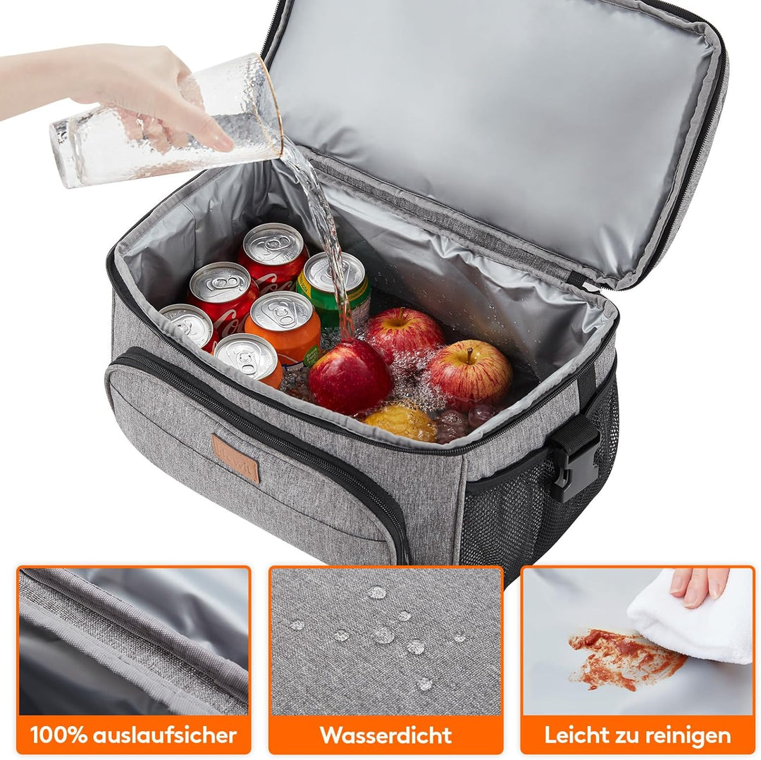 Lifewit Kühltasche Kühlbox Gross Einkaufstasche Faltbar Cooler Bag Sportliche Isoliertasche Double D