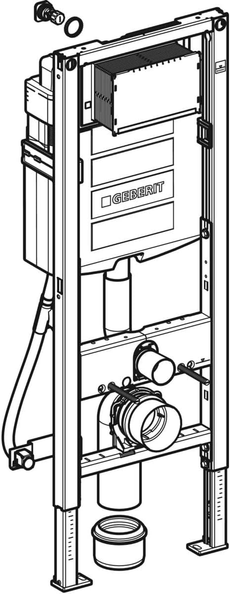 Geberit 111.350.00.5 – Rack 12 cm (UP320 Duofix mit verdeckter Spülkasten Sigma) für Behinderte