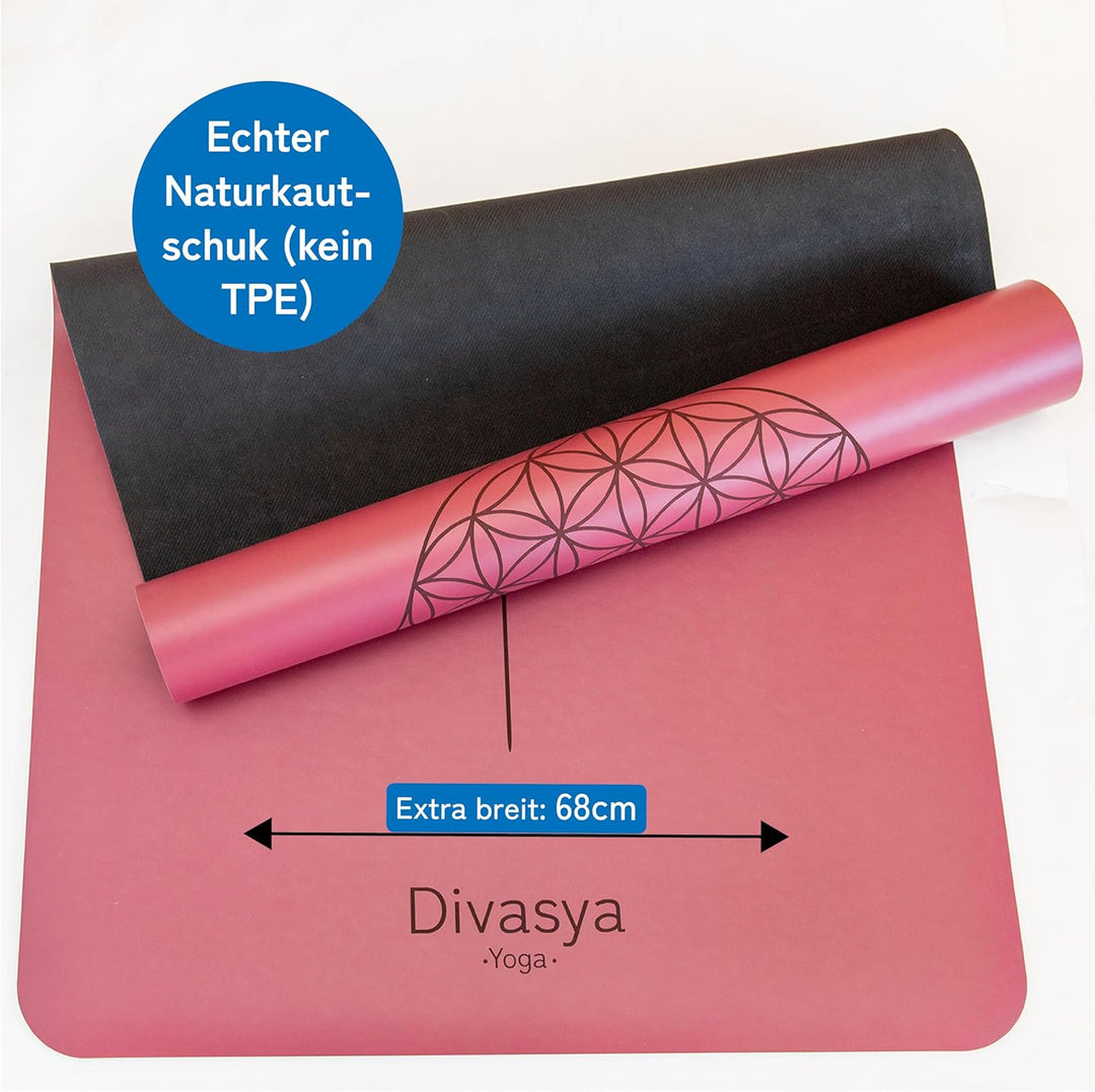 Premium Yogamatte rutschfest: Naturkautschuk rutschfest & japanische professional grip Oberfläche |