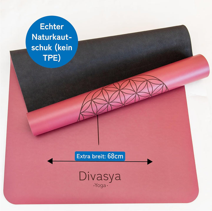 Premium Yogamatte rutschfest: Naturkautschuk rutschfest & japanische professional grip Oberfläche |
