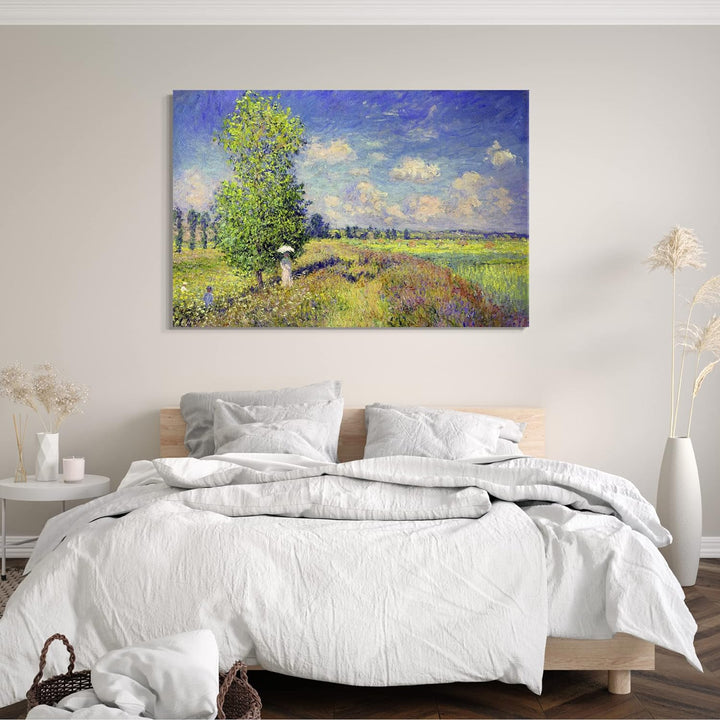 Printed Paintings Leinwand (80x60cm): Claude Monet - Mohnfeld im Sommer 80x60 cm, 80x60 cm