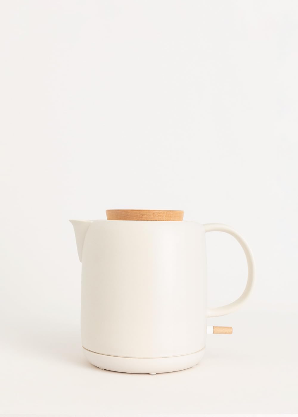 CREATE/KETTLE CERAMIC/Keramischer Wasserkocher Cremeweiss/Keramikgehäuse, Aufheizen in 5 Minuten, 1L
