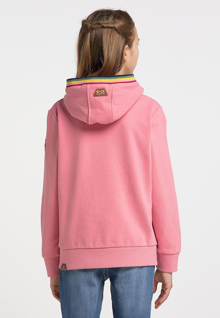 Ragwear Madlenka Mädchen Sweatshirt Sweater Pullover mit Kapuze Kapuzenpullover in sommerlichen Farb