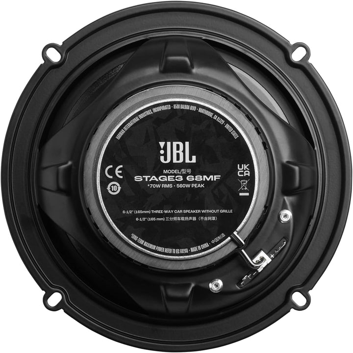 JBL Stage3 Gen2 68MF 165mm 6,5 Zoll 3-Wege Koaxial Lautsprecher Auto Boxen | 70W RMS / 560W Peak, 91
