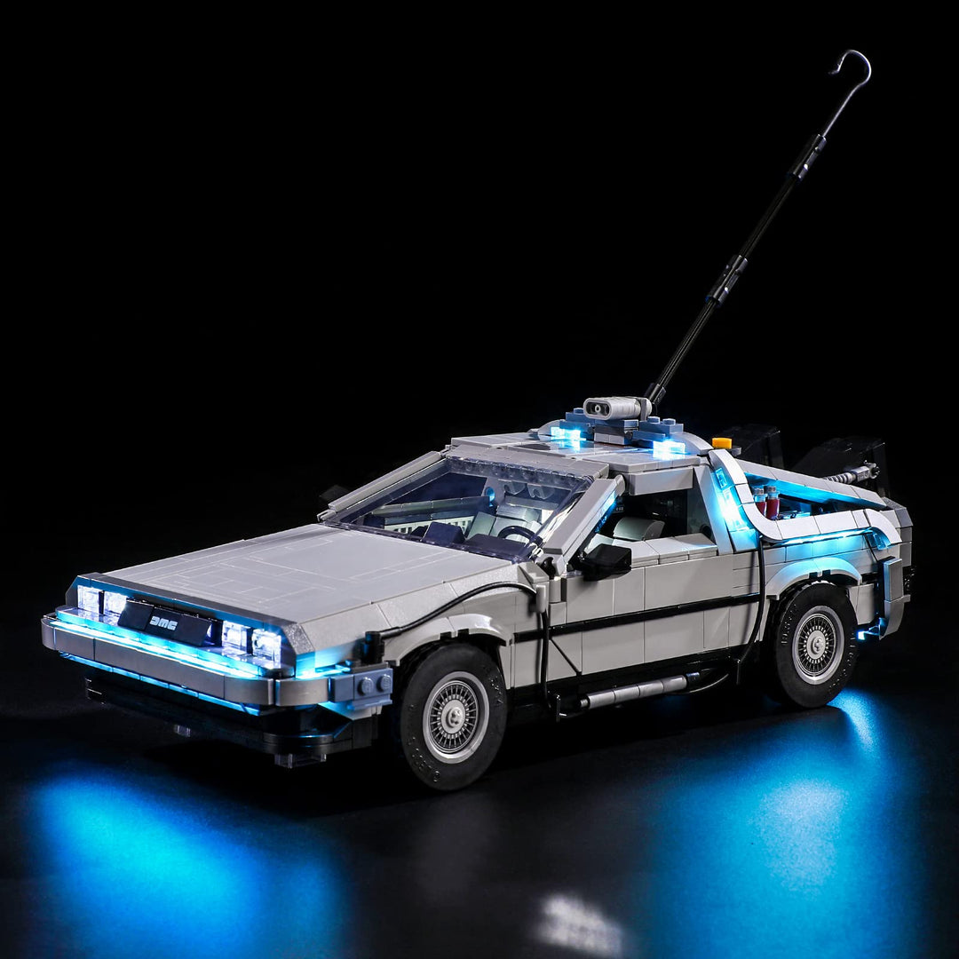 GEAMENT LED Licht-Set Kompatibel mit Lego Back to The Future - Beleuchtungsset für Creator 10300 Bau