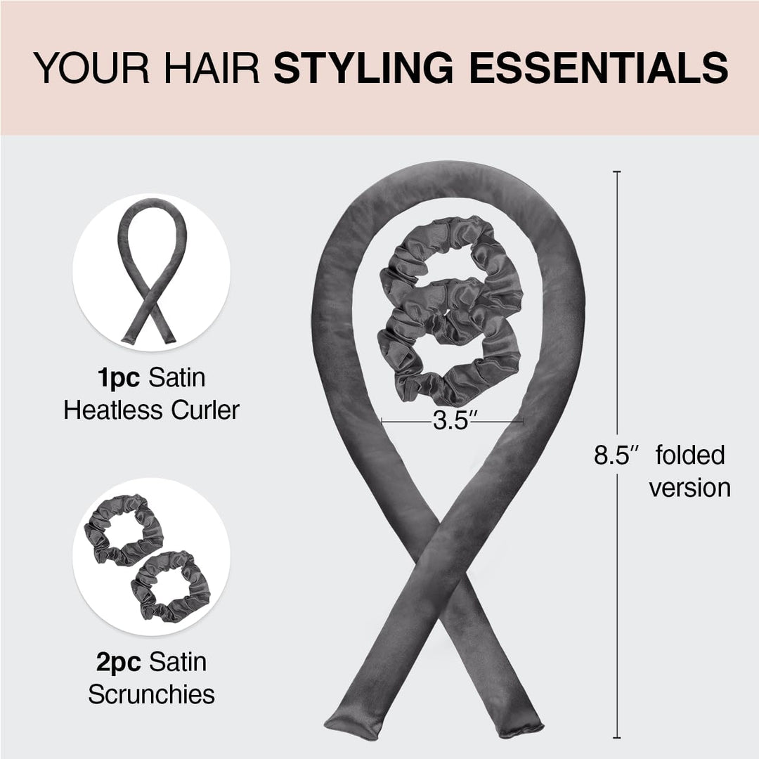 Kitsch Satin Locken ohne Hitze - Lockenwickler für Heatless Curls | Heatless Hair Curler & Hot Rolle