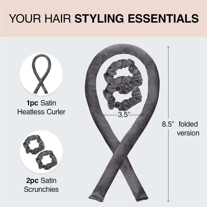 Kitsch Satin Locken ohne Hitze - Lockenwickler für Heatless Curls | Heatless Hair Curler & Hot Rolle