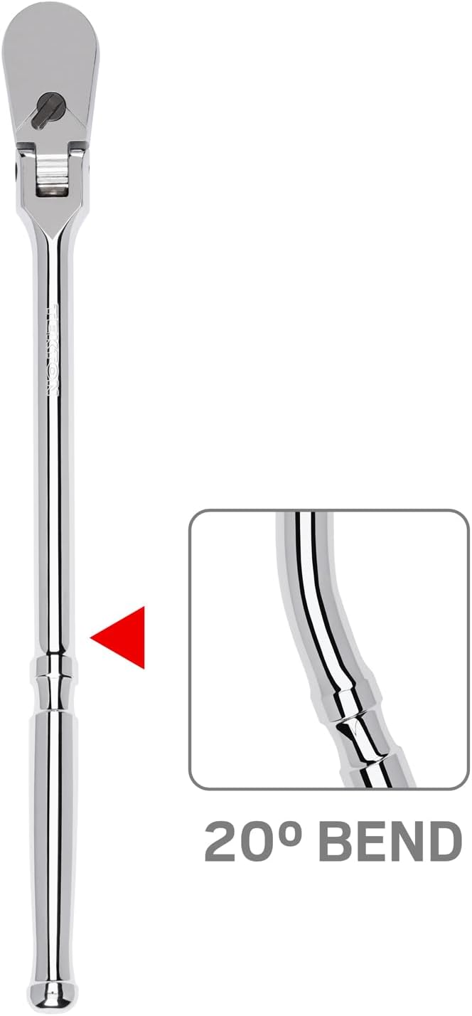 TEKTON SRH21006 1/4-Zoll-Antrieb x 6-Zoll-Flex-Ratsche (90T), SRH23214 1/2" Drive Gebogener Schnellv