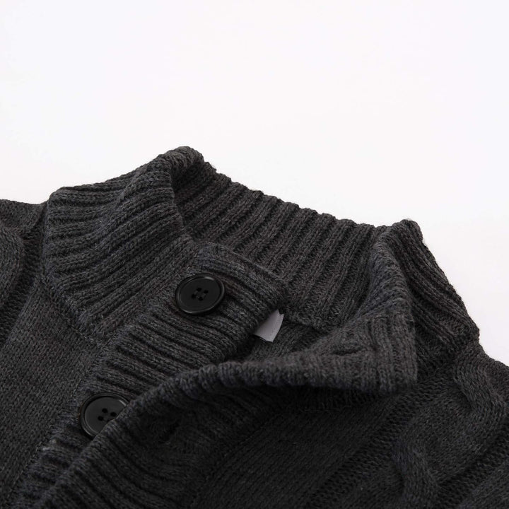 PJ PAUL JONES Herren Strickjacke mit Knopfverschluss Zopfmuster Strickjacke Cardigan mit Gerippter S