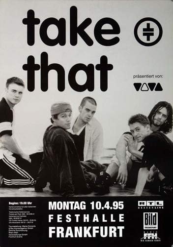 Take That - Nobody Else, Frankfurt 1995 » Konzertplakat/Premium Poster | Live Konzert Veranstaltung