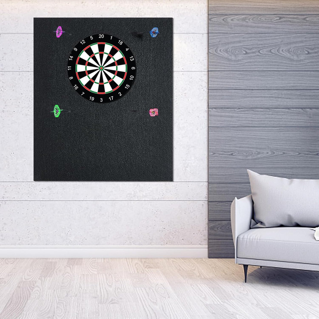 6pcs Dartboard-Wandschutz, 30 * 30 cm Filz-Dartscheibe-Wandschutz,Filz-Wandfliesen, selbstklebend, g