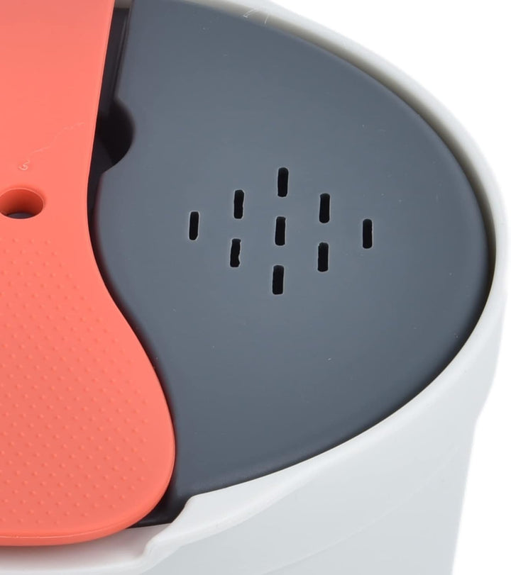 Mikrowellenreiskocher, 2L Mikrowellenreisdampfer, PP Löffel Deckel Sieb Nicht -Stick -Dampfkochgesch