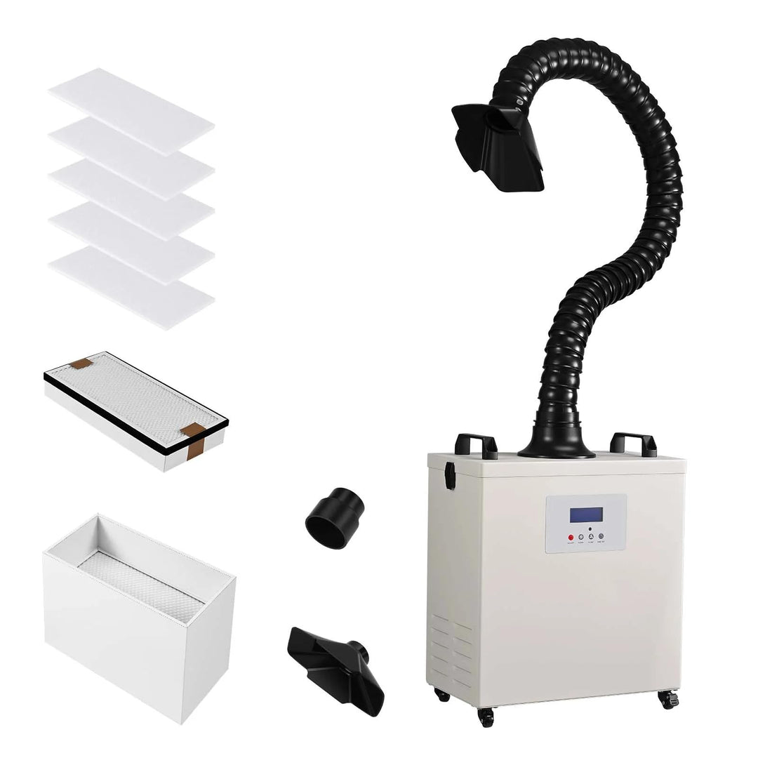 Monport Industrielle 220W Rauchabsauger mit 3-Schichten-Filter, Leistungsstarke Rauchabzug, geräusch