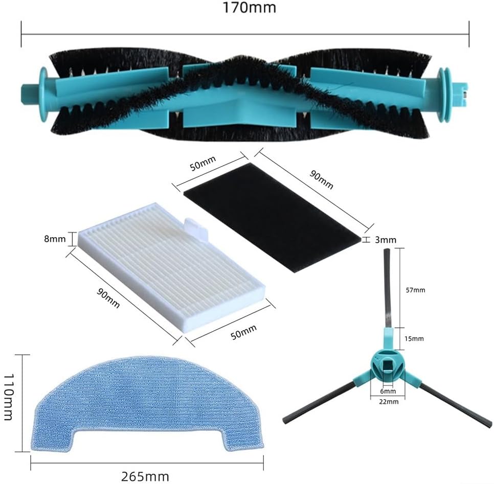 Zubehör-Set für Roboter-Staubsauger für Ultenic für T20 Pro für Honor S3 für R3 für T10 für Lite, Er