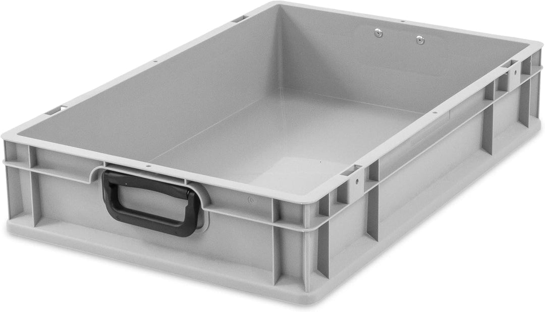 aidB Transportbox NextGen Portable Duo Eurobox mit handlichen Koffergriffen 600x400x120 mm, Transpor