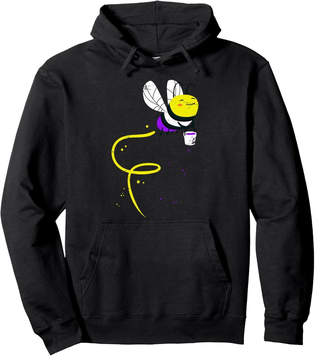 Queer LGBTQ CSD Gay Pride Geschenk Biene Nicht Binär Pullover Hoodie