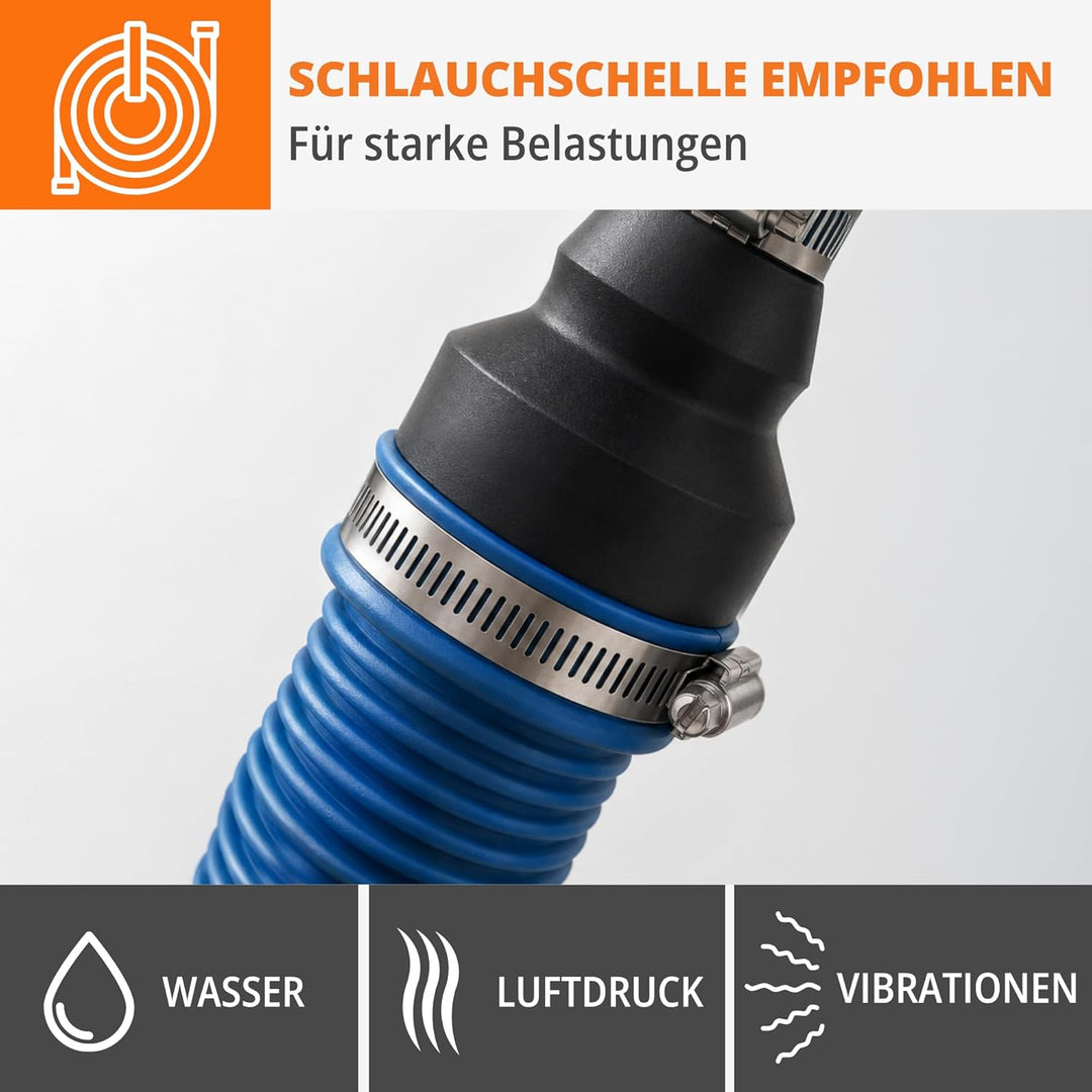 WFix Individueller Schlauchadapter nach Mass (25-40mm) – Konfigurierbares Reduzierstück für Werkstat