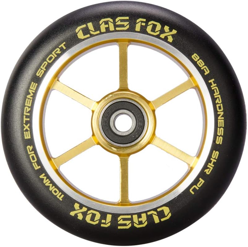 CLAS FOX Pro Stunt Scooter Rollen Roller Räder 110mm EIN Paar mit ABEC-9 Kugellager CNC Metallker (2