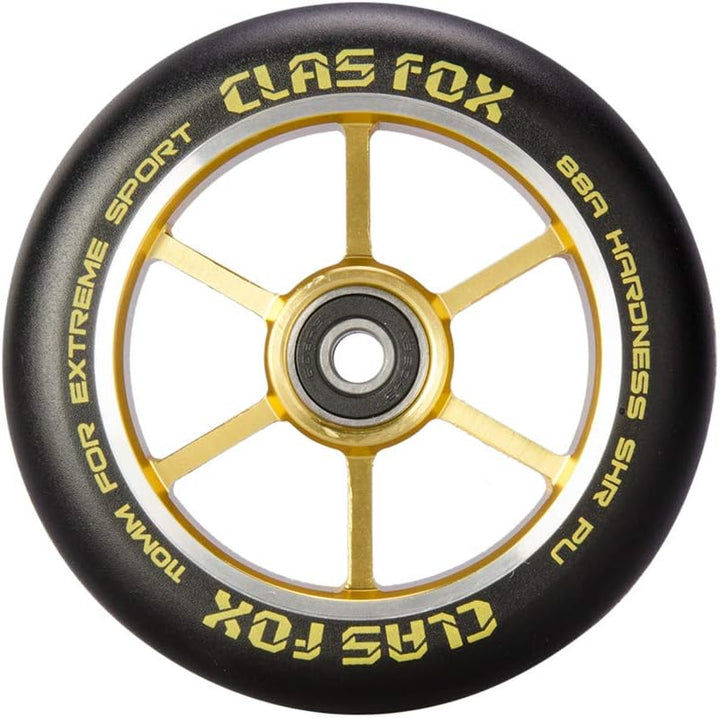 CLAS FOX Pro Stunt Scooter Rollen Roller Räder 110mm EIN Paar mit ABEC-9 Kugellager CNC Metallker (2