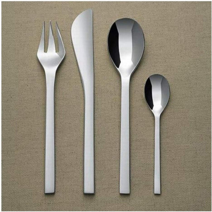 Alessi Colombina Besteckgarnitur: 6 Tafellöffel, 6 Tafelgabel, 6 Tafelmesser, 6 Kaffeelöffel, Edelst