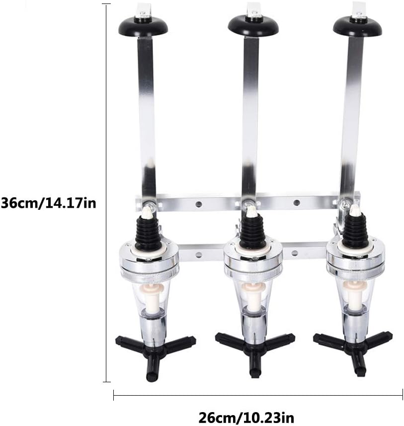 Ianulus An der Wand Montierter Weinspender, 3 Flaschen Weinspender, Weinspender, Bar Butler Flaschen