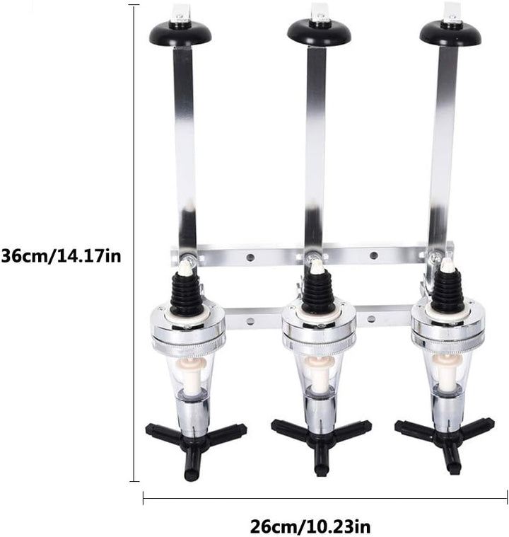 Ianulus An der Wand Montierter Weinspender, 3 Flaschen Weinspender, Weinspender, Bar Butler Flaschen