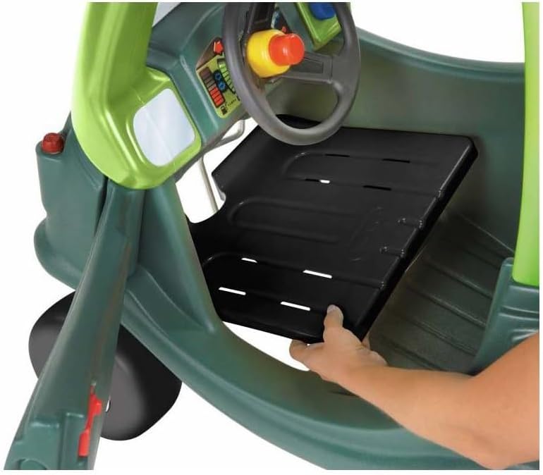 Little Tikes Cozy Coupé Dino - Rutschfahrzeug Kleinkinder - Mit Tür, entfernbarer Bodenplatte und Hu