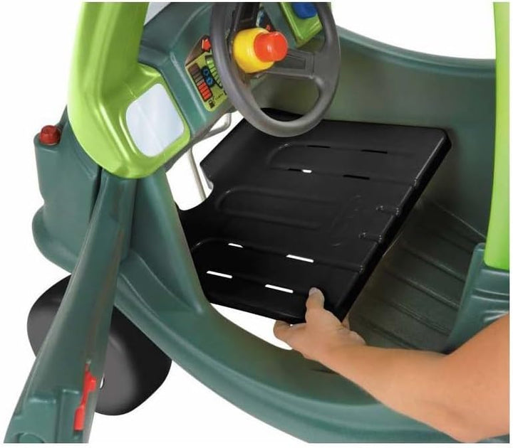 Little Tikes Cozy Coupé Dino - Rutschfahrzeug Kleinkinder - Mit Tür, entfernbarer Bodenplatte und Hu