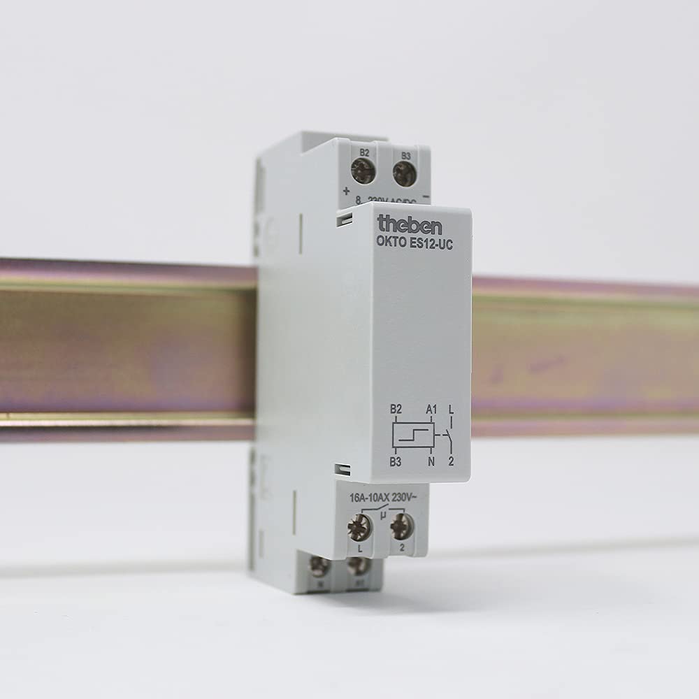Theben 3120131 Okto ES12-UC Elektronischer Stromstossschalter I 1 Schliesser I Potenzialfreier Multi