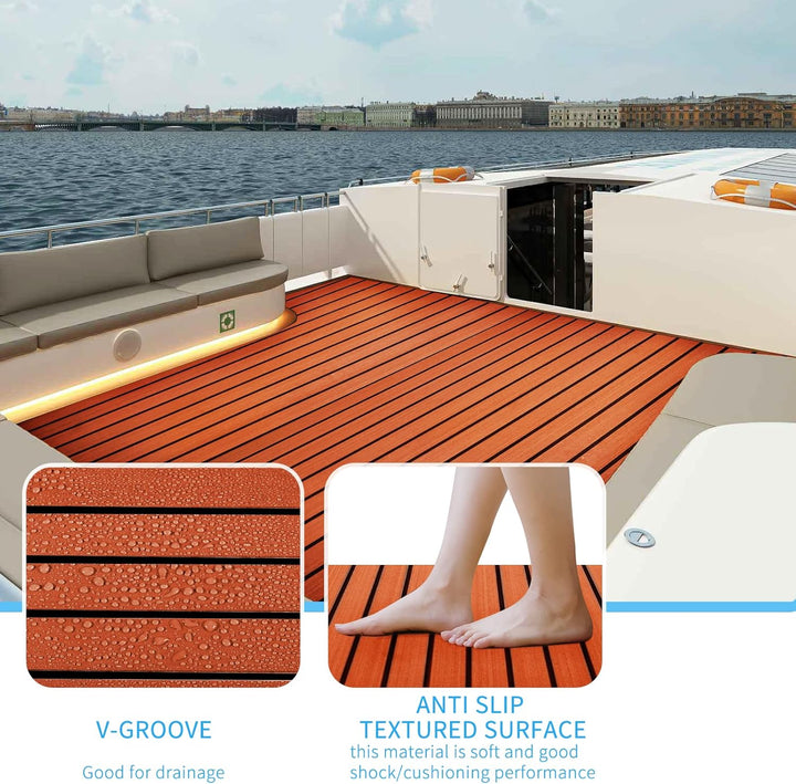 Toogou Neue Generation Eva-Schaum rutschfeste Marine Matte Rückseite mit 3 M Klebstoff, Synthetische