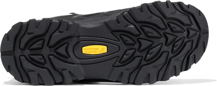 NORTIV 8 Herren-Wanderstiefel, wasserdichte Outdoor-Trekkingstiefel 43 EU Alles Schwarz, 43 EU Alles
